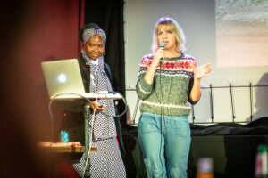 Koko N’Diabo Affo Tenin und Steffi Ribbe
