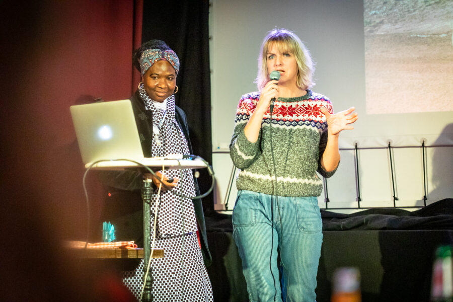 Koko N’Diabo Affo Tenin und Steffi Ribbe