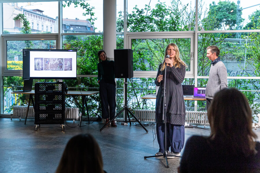 Anna Moskalets, Artem Volokitin und Tatiana Malinovska